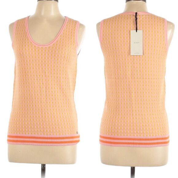 NWT NUMPH Kevyn Checkered Sleeveless Jumper Vest L - Picture 1 of 6
